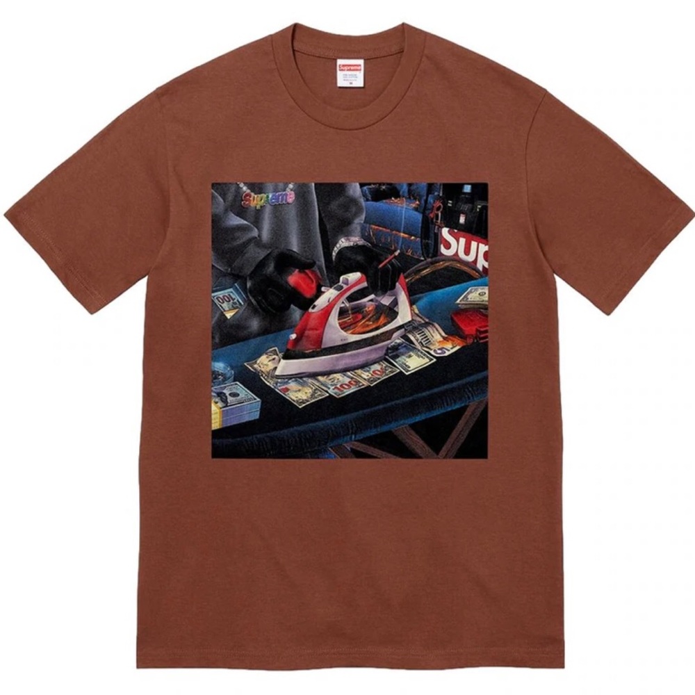 SUPREME ‘GAS TEE’ / SIZE UNISEX LARGE / BROWN
